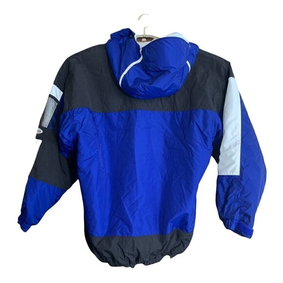 Columbia Blue Back White Puffer Insulated Coat Jacket Size L Large Nylon… - Picture 5 of 9